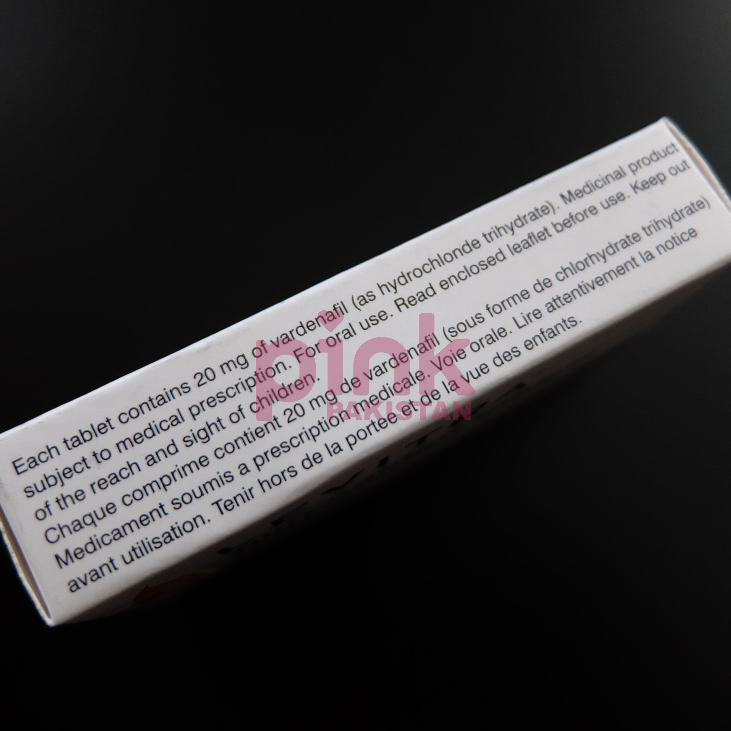 Levitra 20mg 4 tablet pack actual product picture 6
