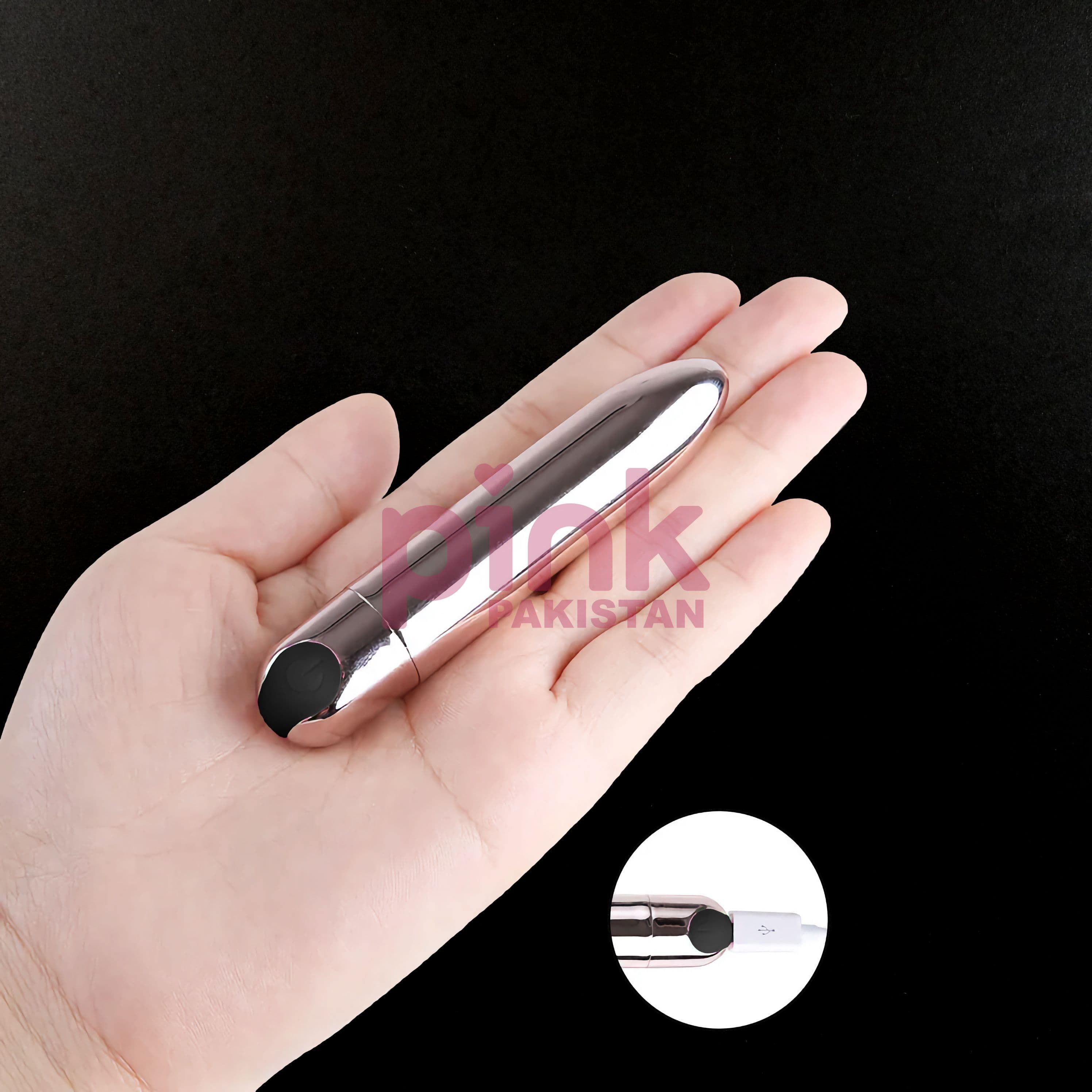 Bullet Vibrator (Silver) Vibrator & cable actual product picture 7