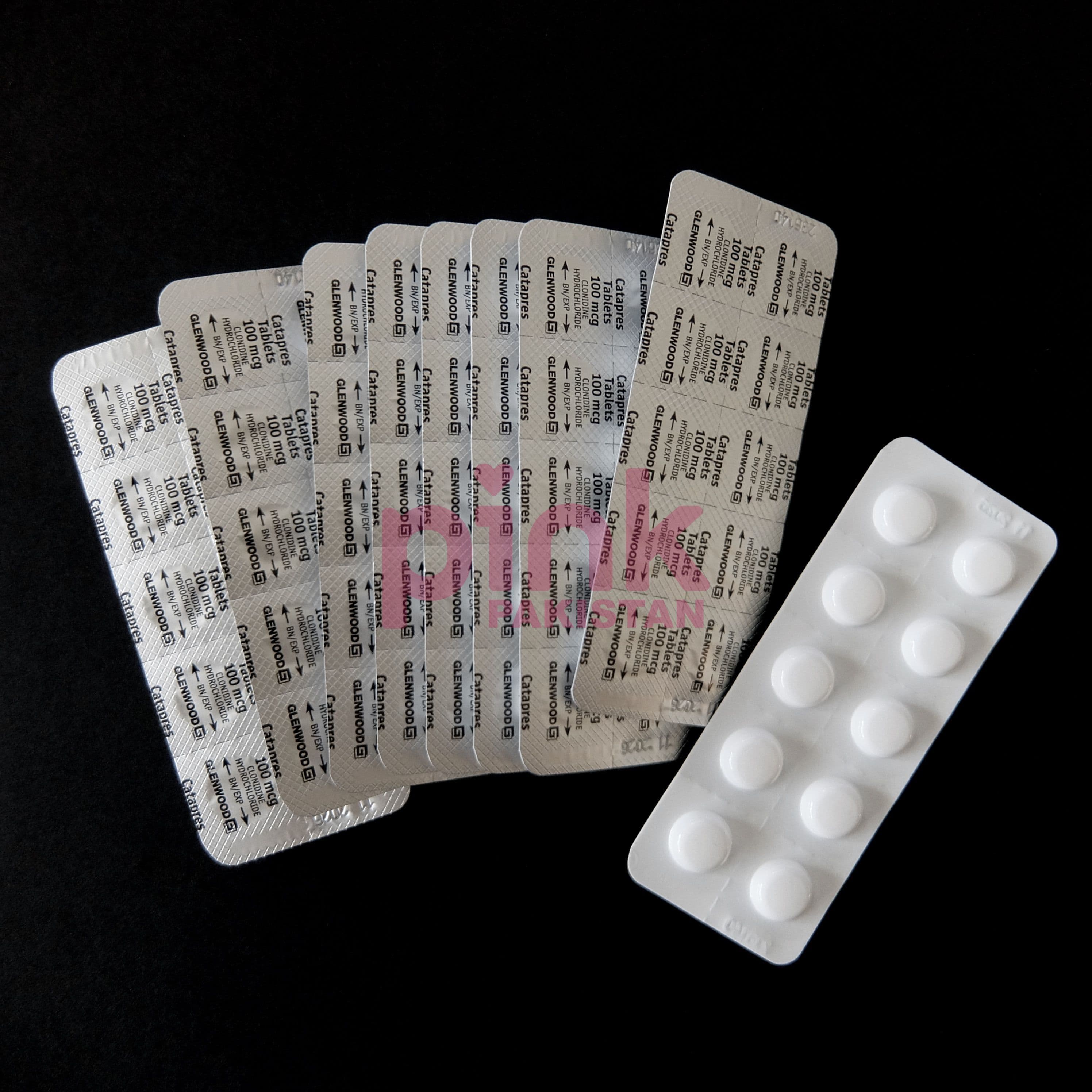 Catapres 100mcg 100 tablet pack actual product picture 5