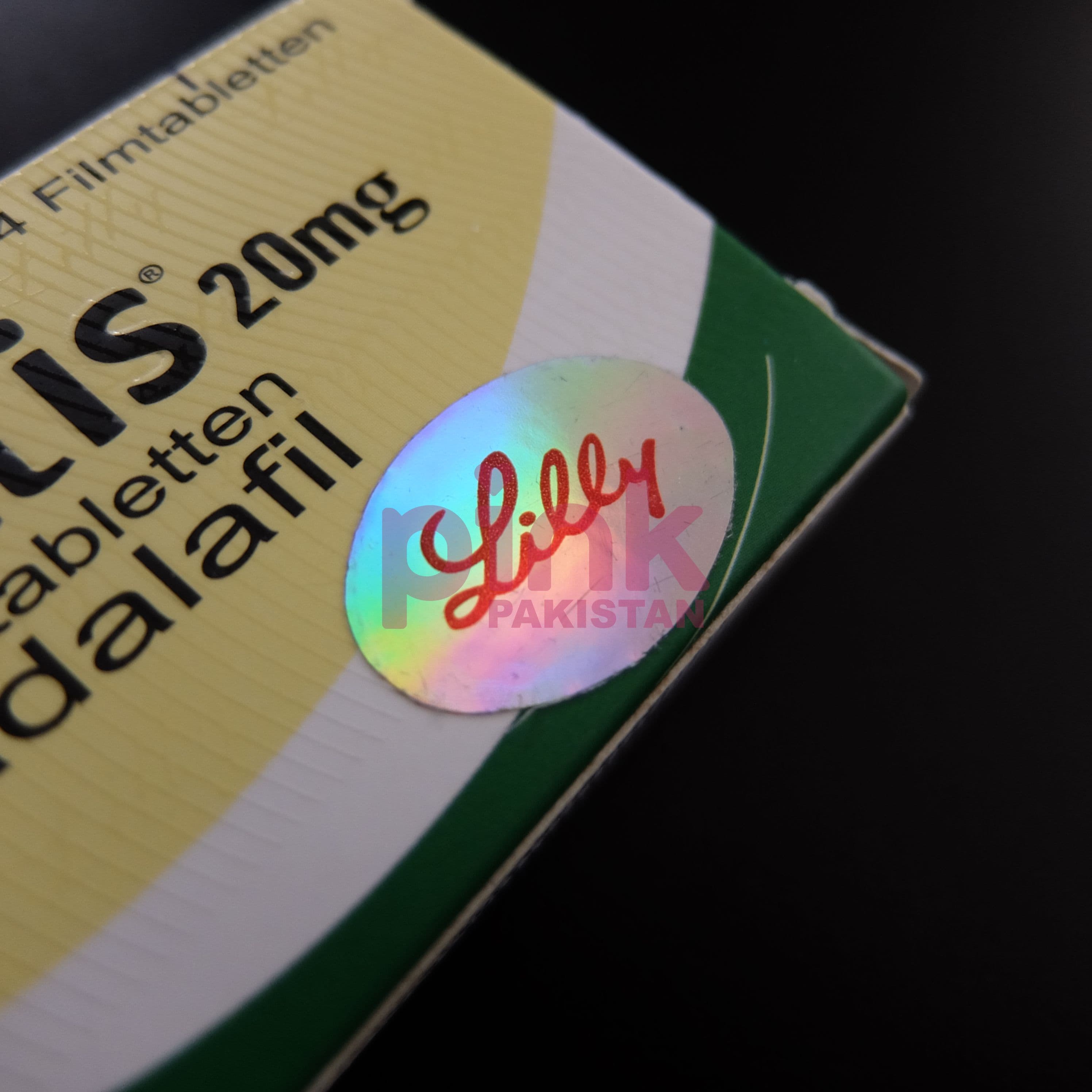 Cialis 20mg 4 tablet pack actual product picture 5