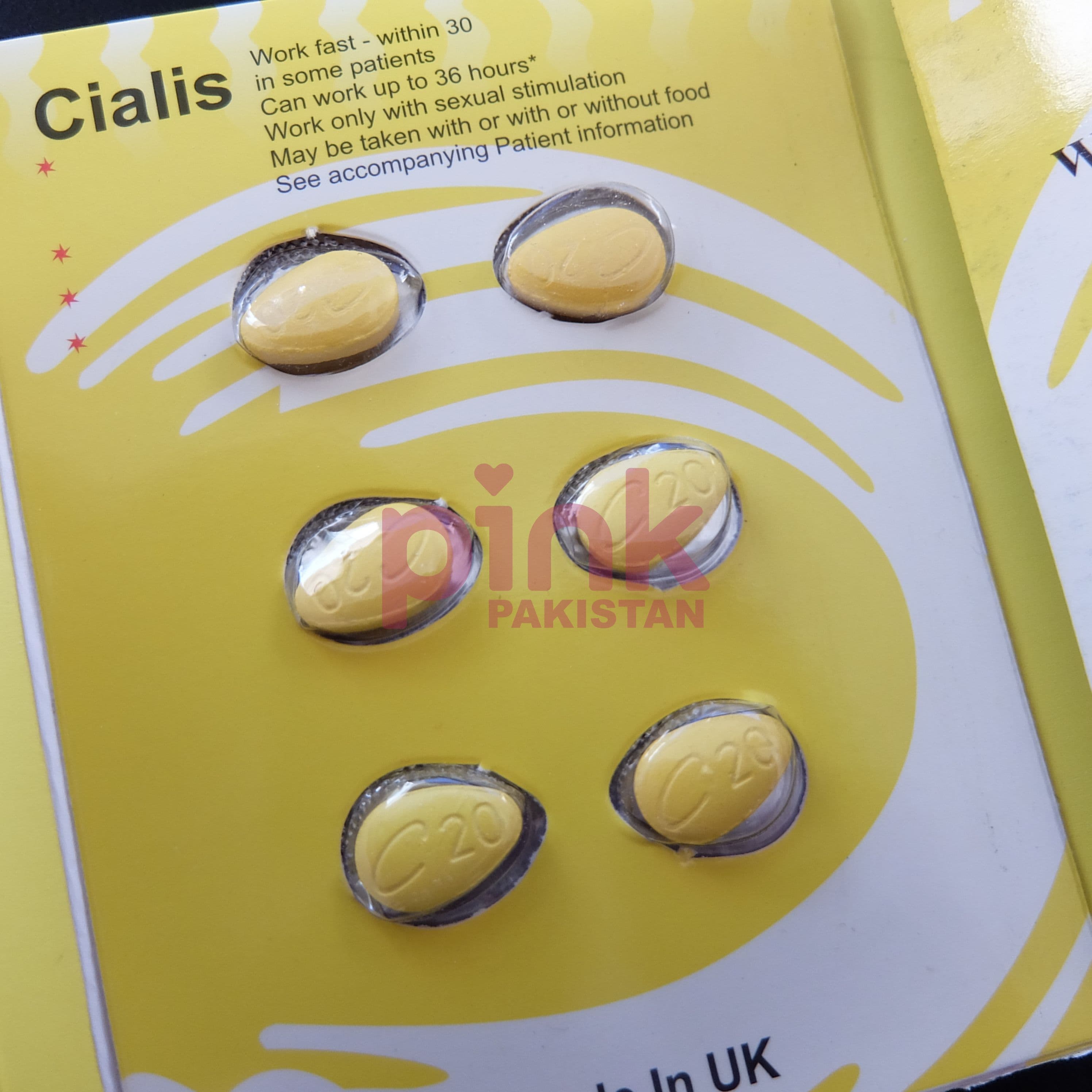Cialis 20mg 6 tablet pack actual product picture 4