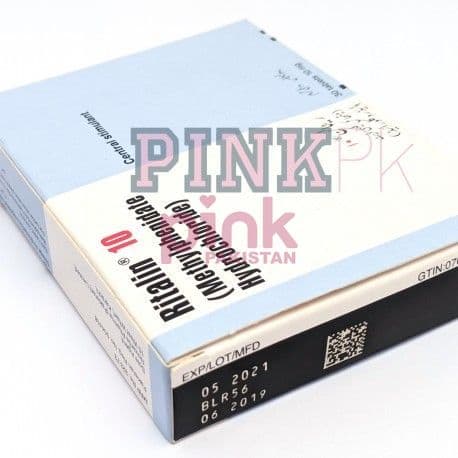Ritalin 10mg 30 tablet pack actual product picture 3