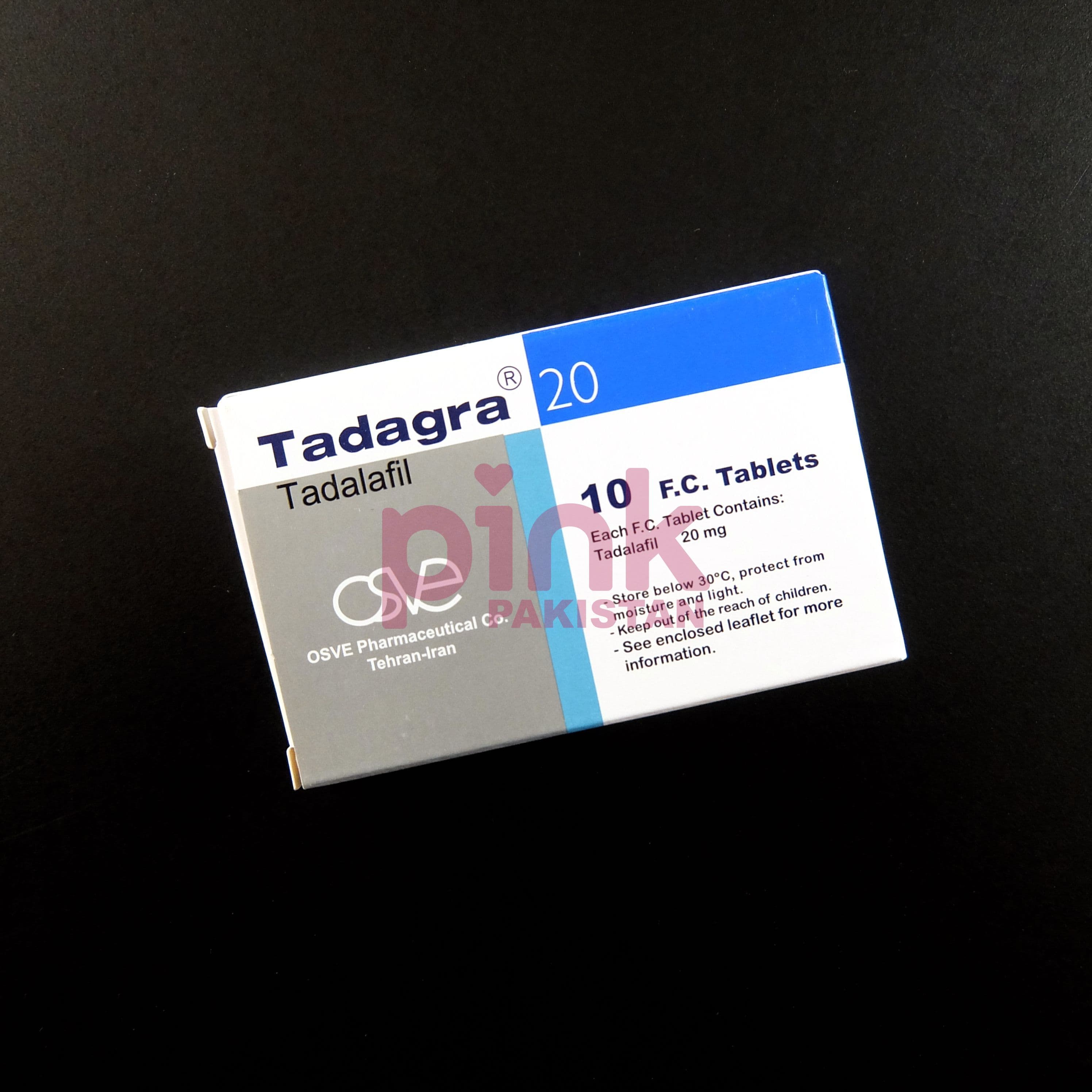 Tadagra 20mg 10 tablet pack actual product picture 3
