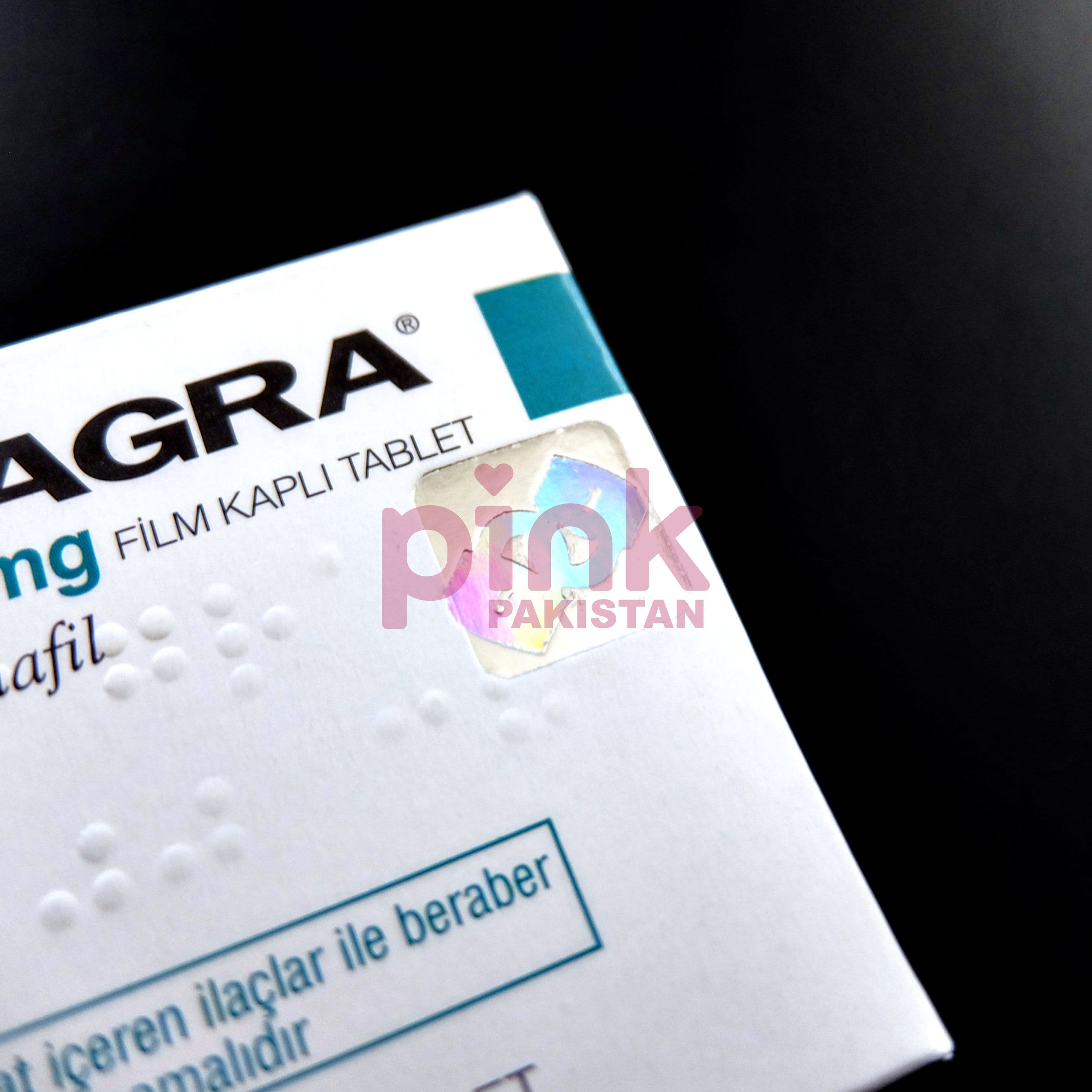 Viagra 100mg 4 tablet pack actual product picture 3