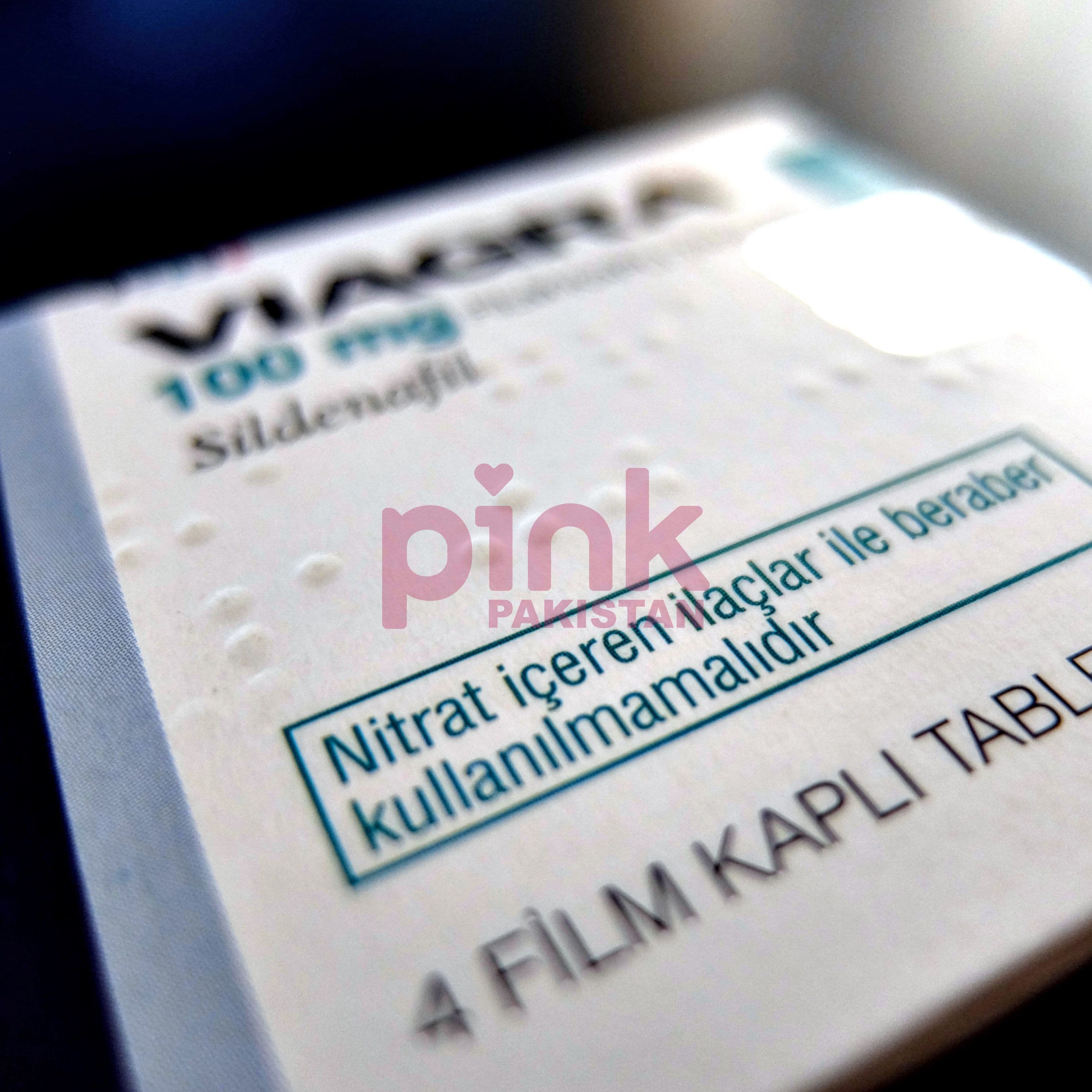Viagra 100mg 4 tablet pack actual product picture 4