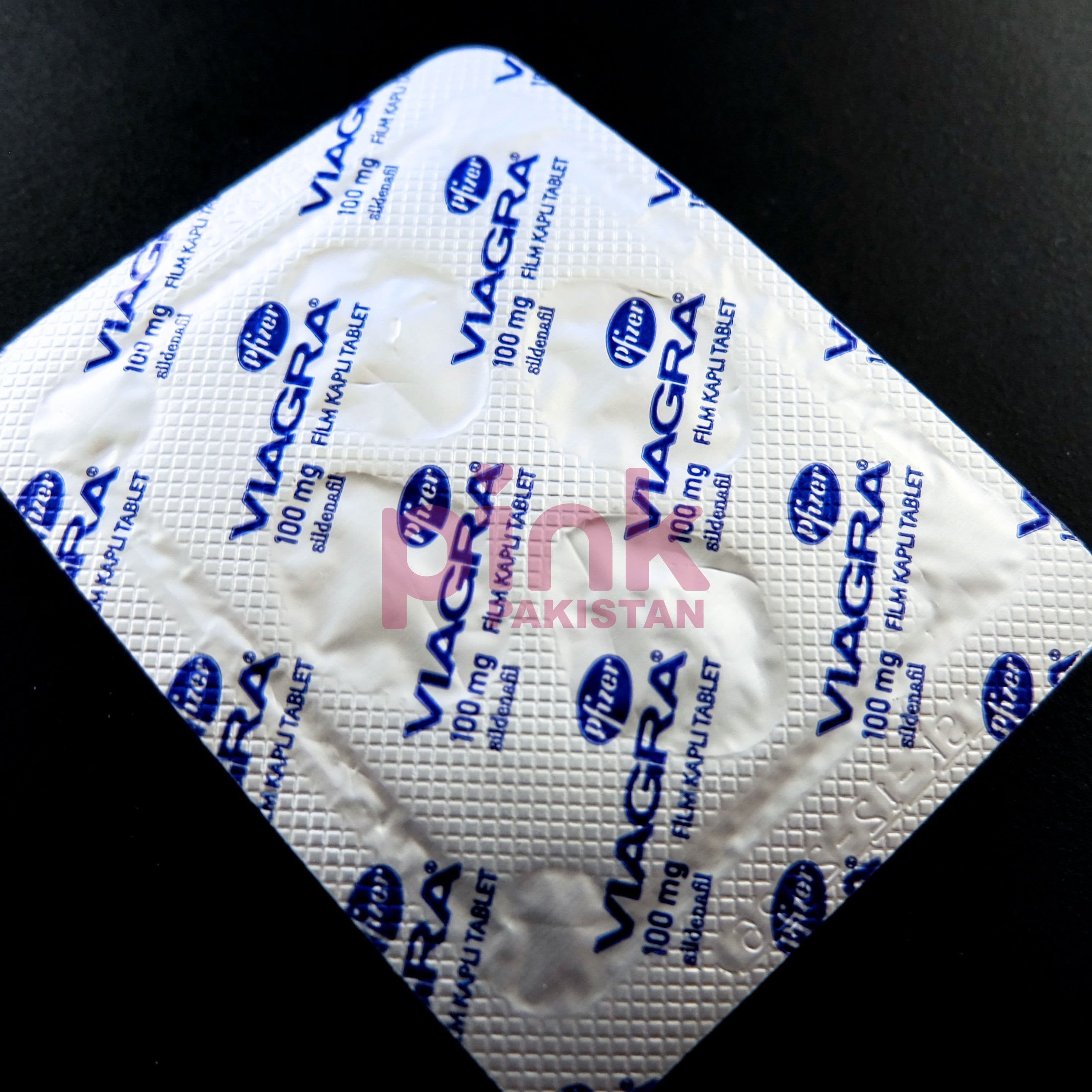 Viagra 100mg 4 tablet pack actual product picture 9