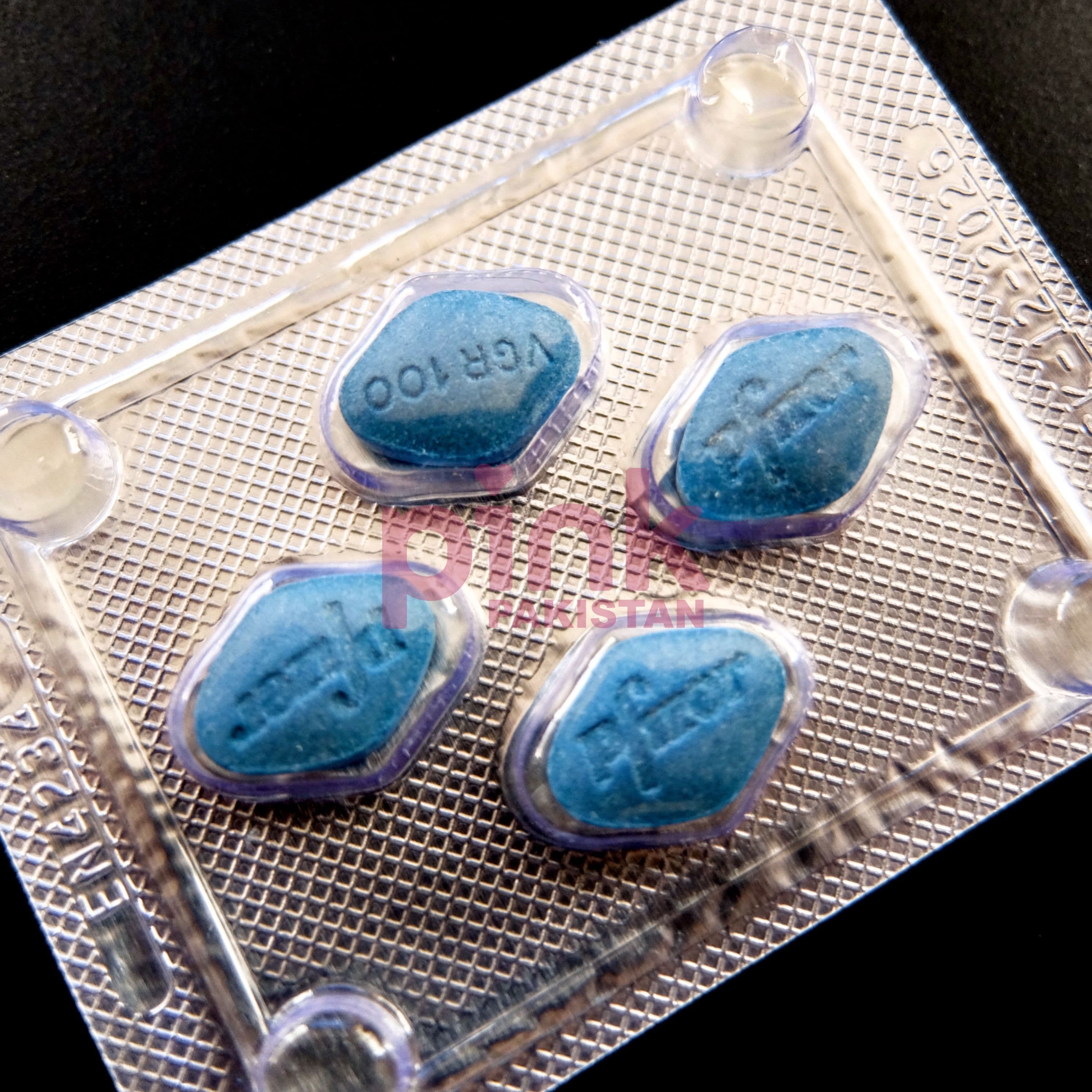 Viagra 100mg 4 tablet pack actual product picture 10