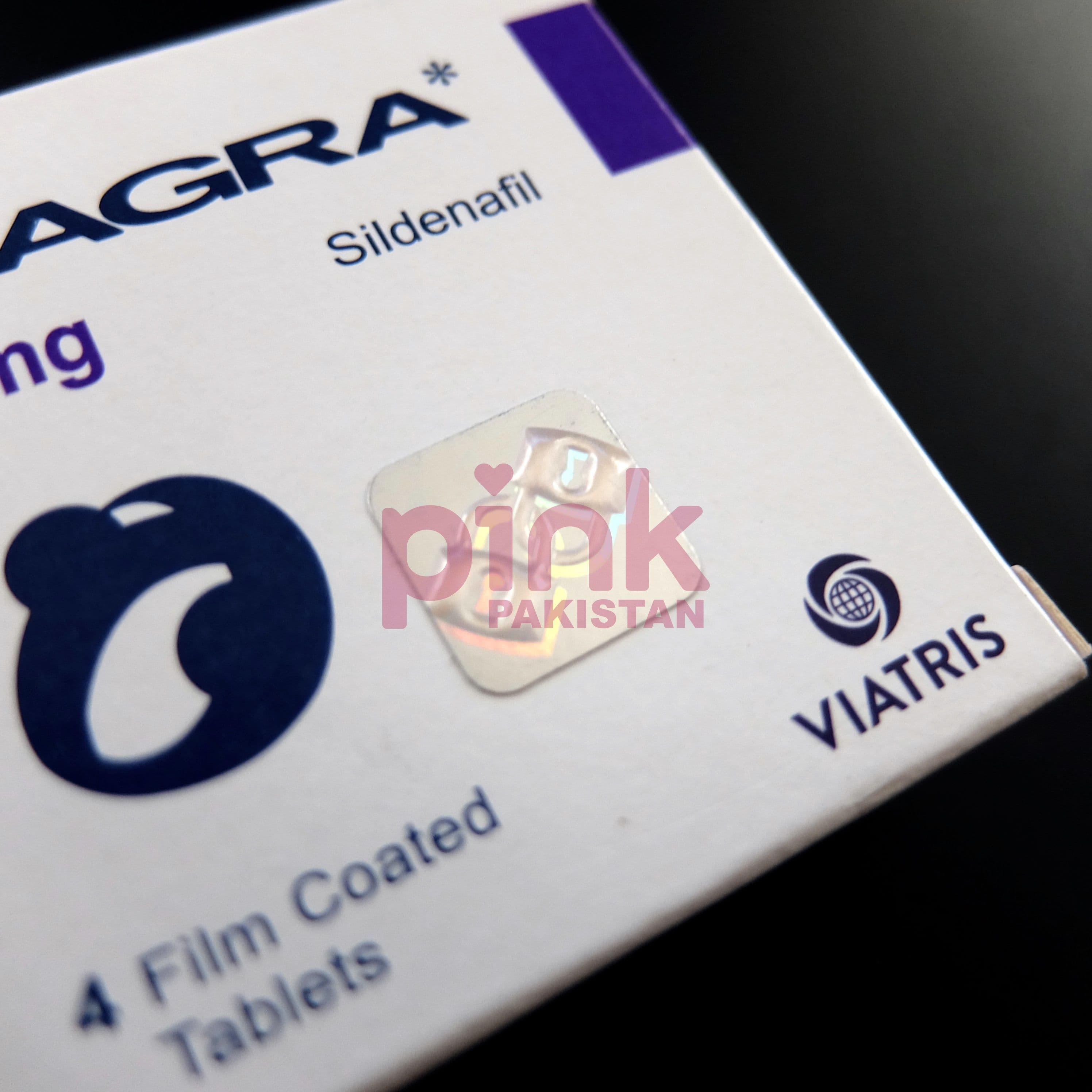 Viagra 50mg 4 tablet pack actual product picture 3
