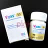 Vyas 50mg 30 capsule pack actual product picture 1