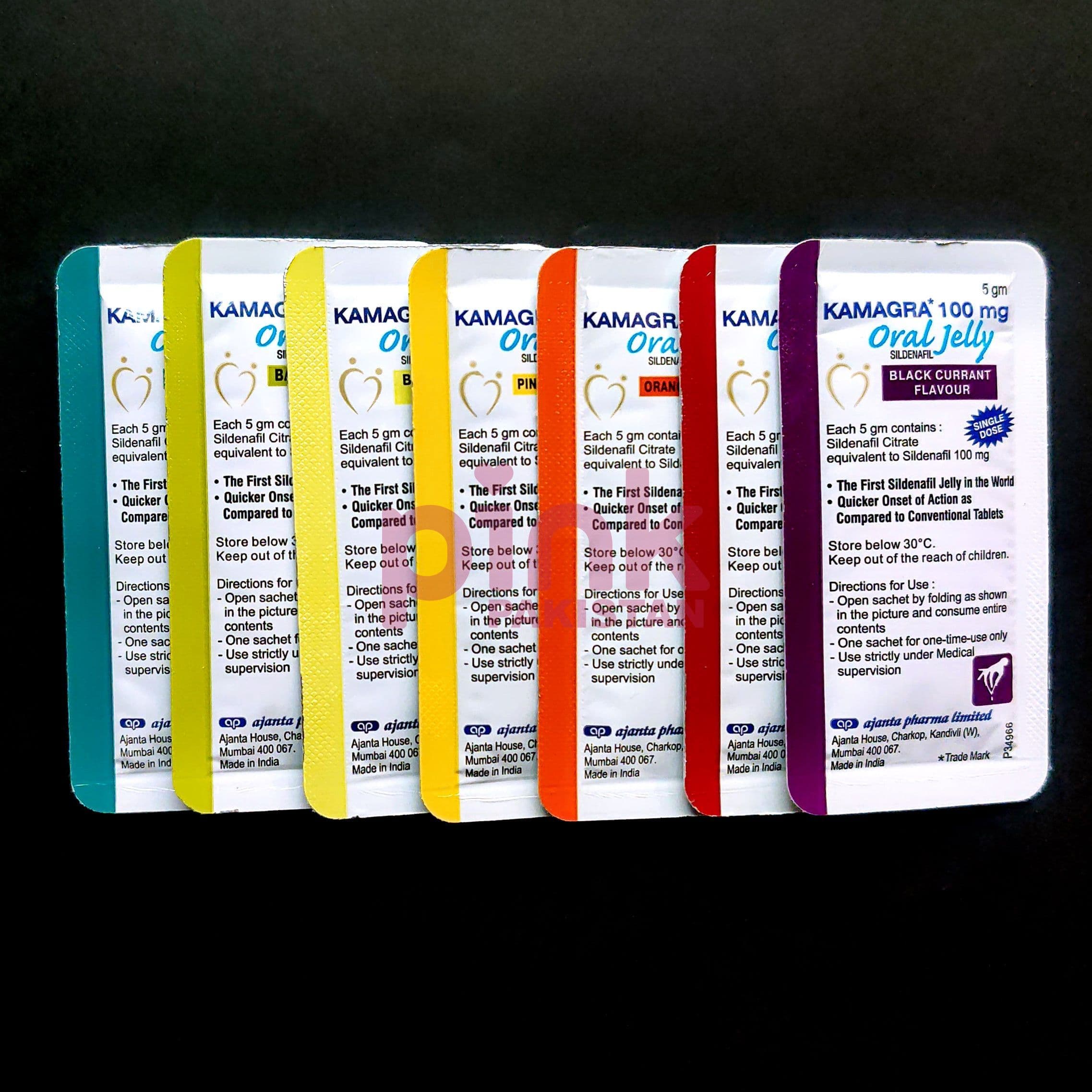 Kamagra Oral Jelly 100mg 7 sachet box actual product picture 2 Kamagra Oral Jelly 100mg 7 sachet box actual product picture 2