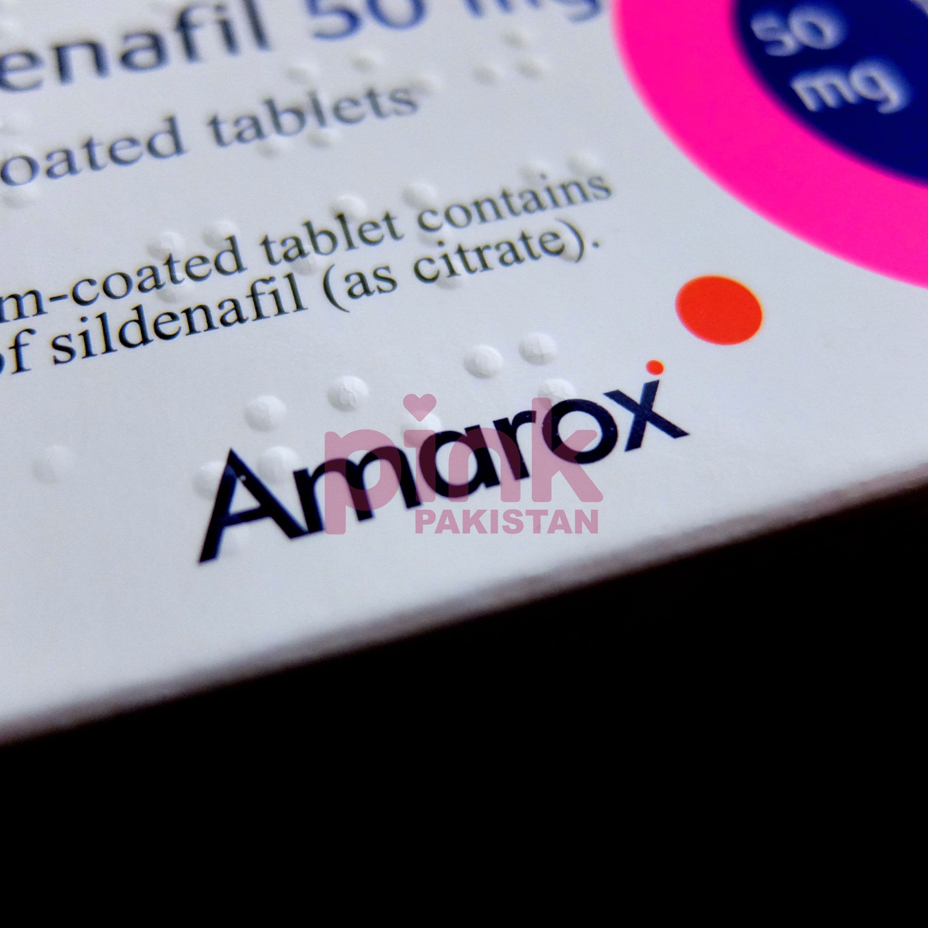 Amarox Sildenafil 50mg 4 tablet pack actual product picture 2 Amarox Sildenafil 50mg 4 tablet pack actual product picture 2