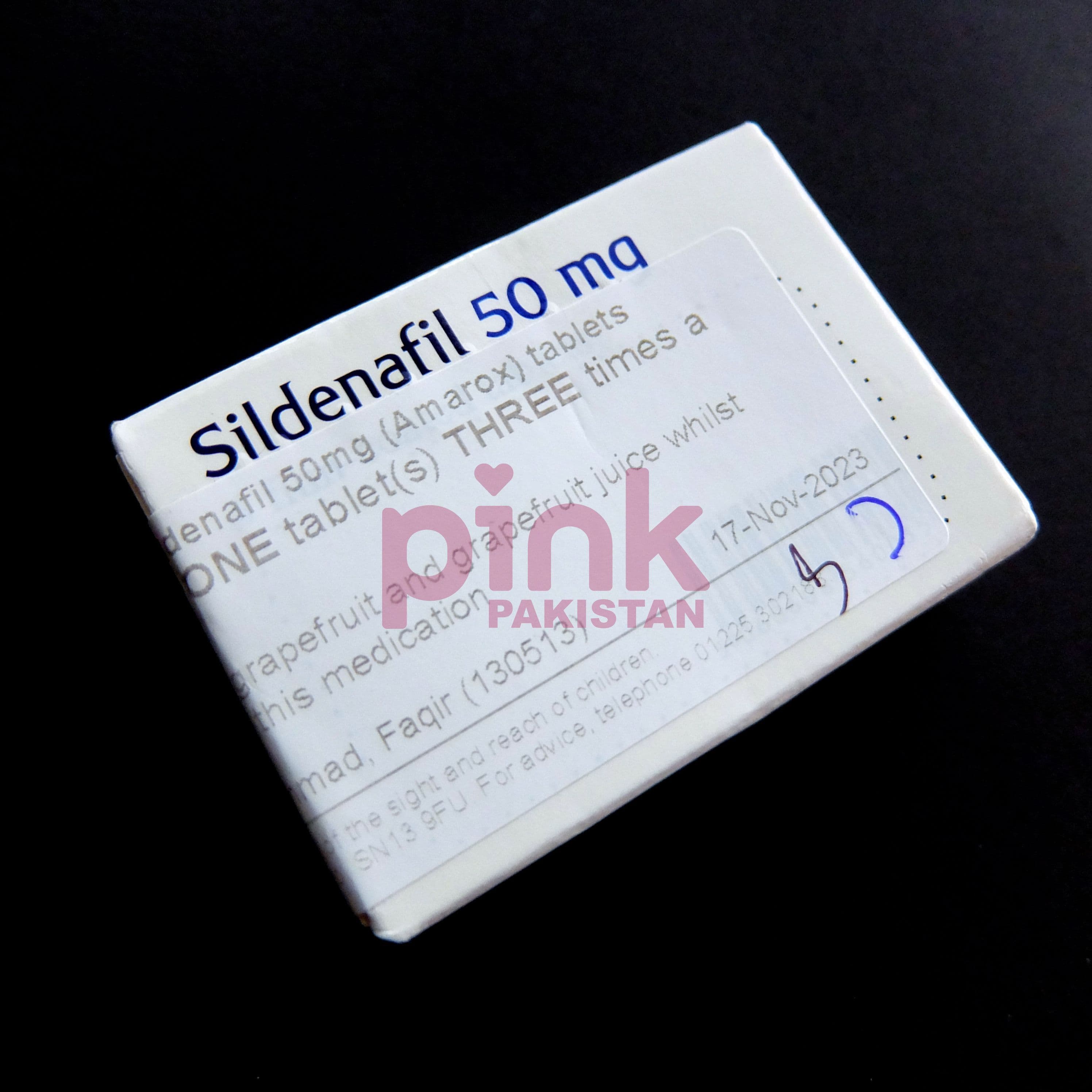 Amarox Sildenafil 50mg 4 tablet pack actual product picture 6 Amarox Sildenafil 50mg 4 tablet pack actual product picture 6