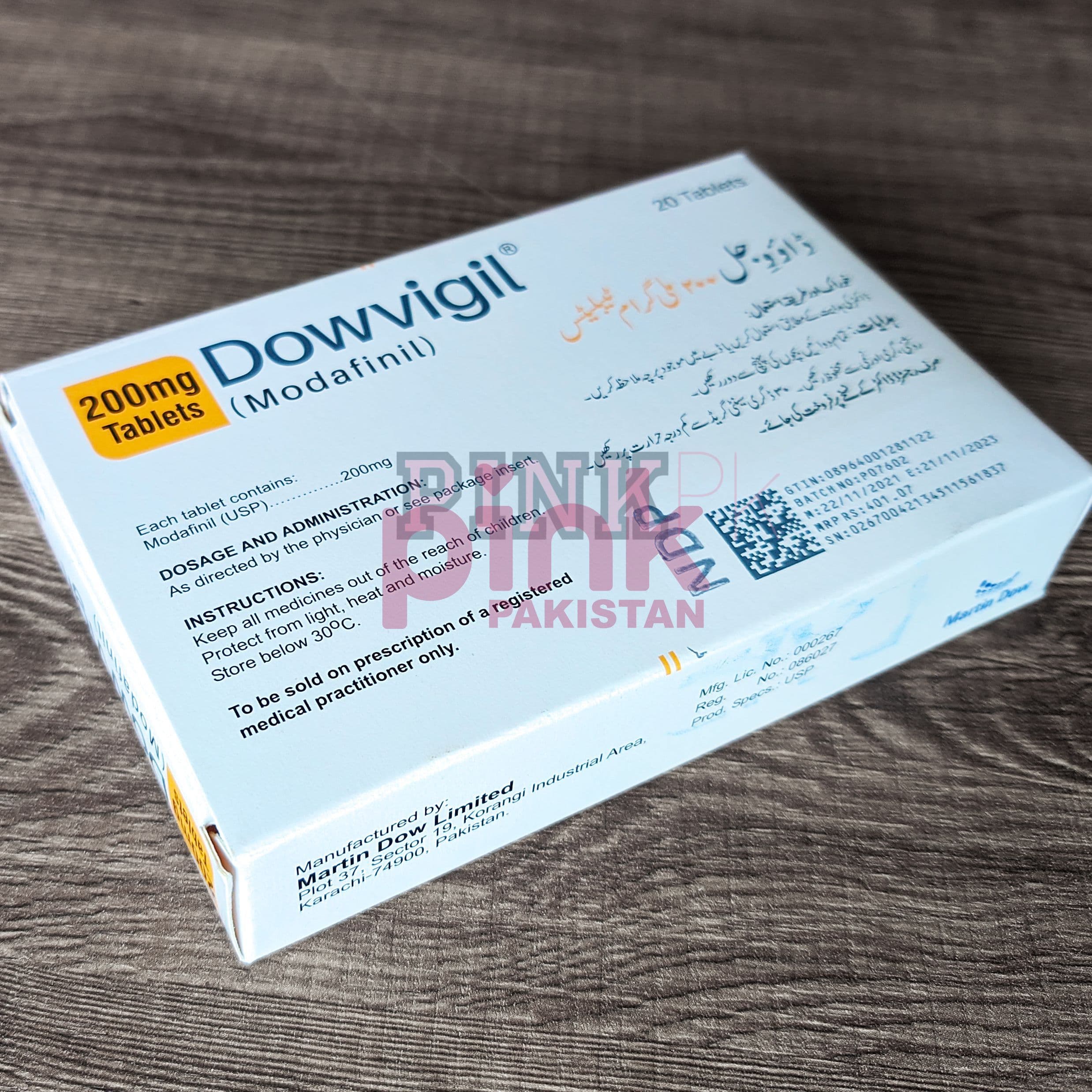 Dowvigil 200mg 20 tablet pack actual product picture 3 Dowvigil 200mg 20 tablet pack actual product picture 3