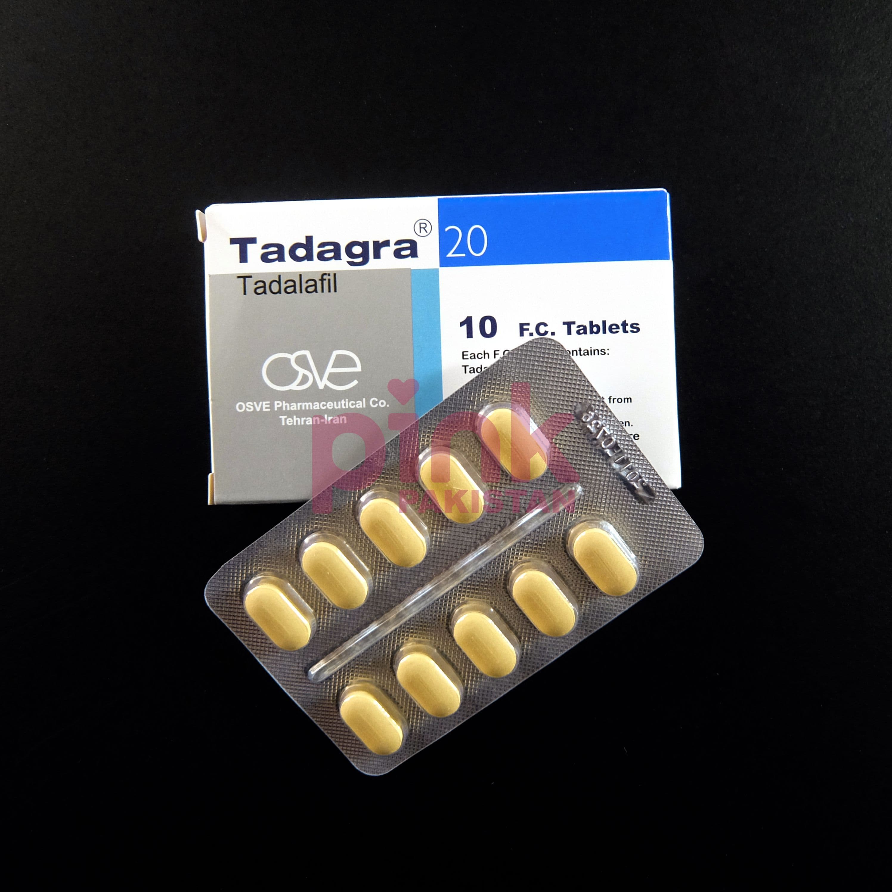 Tadagra 20mg (without box) 10 tablet pack actual product picture 2 Tadagra 20mg (without box) 10 tablet pack actual product picture 2