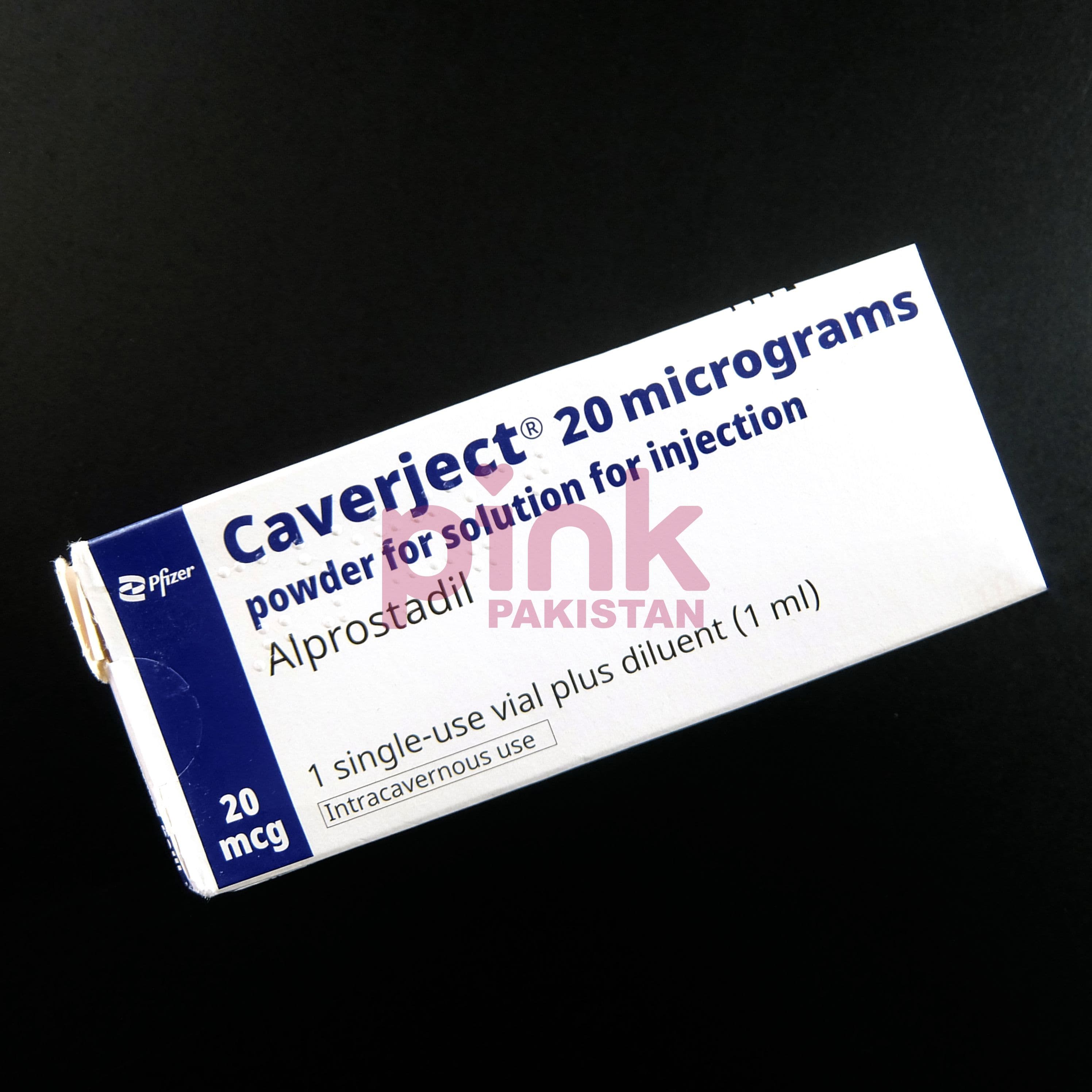 Caverject 20 micrograms 1 single use vial + dilutent actual product picture 2 Caverject 20 micrograms 1 single use vial + dilutent actual product picture 2