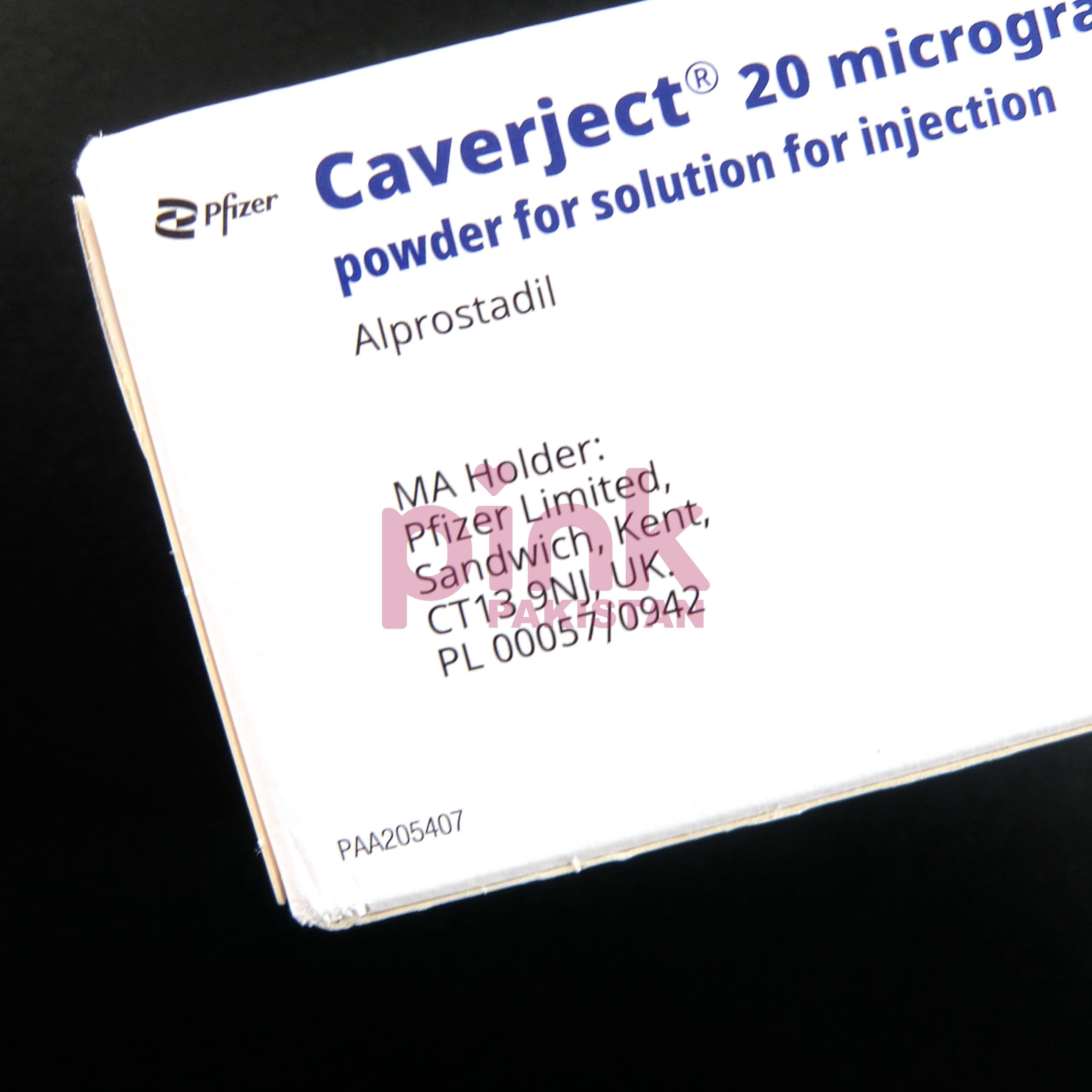 Caverject 20 micrograms 1 single use vial + dilutent actual product picture 3 Caverject 20 micrograms 1 single use vial + dilutent actual product picture 3